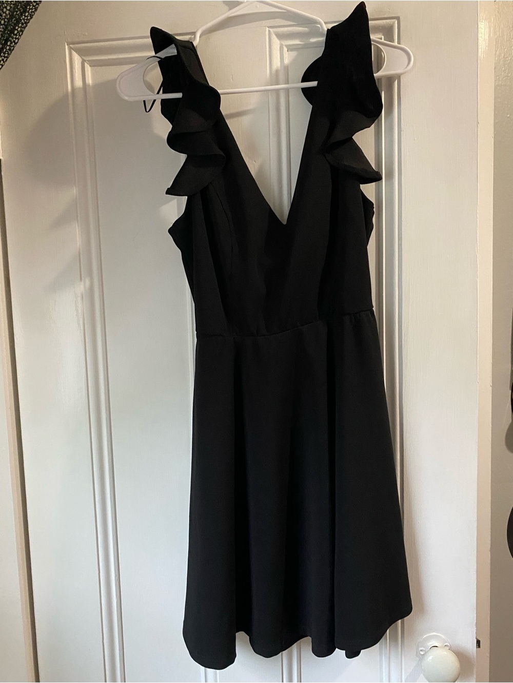 Alter’d State  Black Ruffle-Shoulder Dress great condition size L